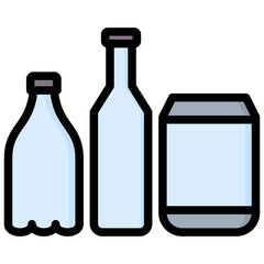 Beverage Outline Color Icon