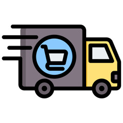Delivery Outline Color Icon
