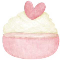 heart shaped cupcake