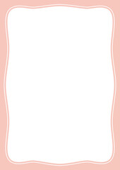 ピンク色の枠のイラスト
