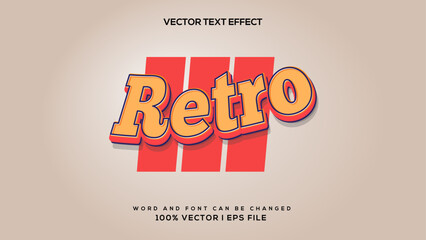 RETRO 3D Text Style