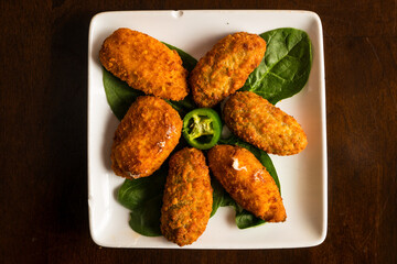 Jalapeno poppers on a plate