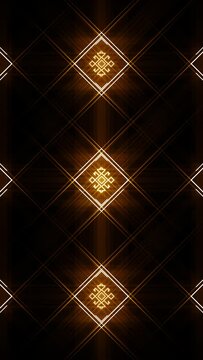 Abstract Tiled Tribal Pattern Wallpaper Background Loop