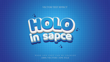 HO:O IN SPACE 3D Vector Text Style