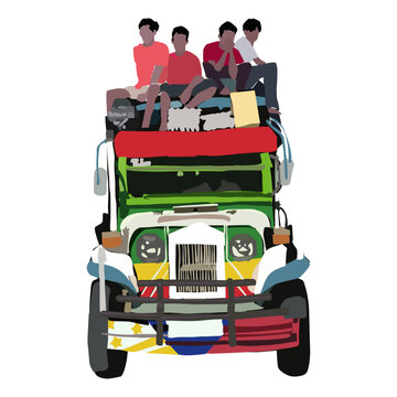 Philippine Jeepney Chariot Ride: Fun and Bustling Traditional Filipino Transport