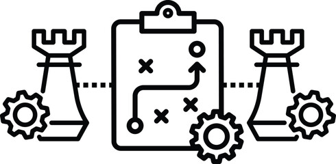 strategy icon vector