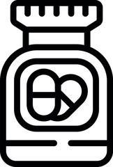 Pills clinic medicinal icon outline vector. Package form caplet. Bubble cold