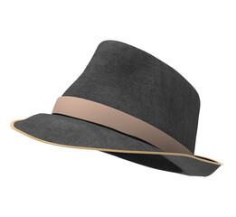 black hat isolated