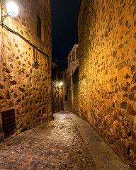Old Town Caceres, a world heritage site. City is a blend of Roman, Moorish, Northern Gothic and Italian Renaissance architecture