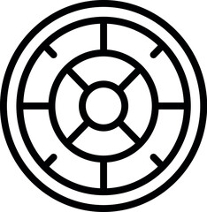 Fototapeta premium Check fire sensor icon outline vector. Home detector. Multi valve sensor