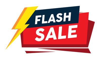 Flash sale promotion banner template design - obrazy, fototapety, plakaty