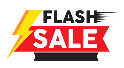 Flash sale promotion banner template design - obrazy, fototapety, plakaty
