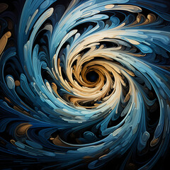 a pattern that captures the vivid and ethereal beauty of a swirling whirlpool