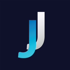 JJ Letter Logo Template Illustration Design.