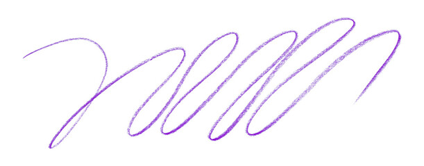 purple pencil strokes isolated on transparent background