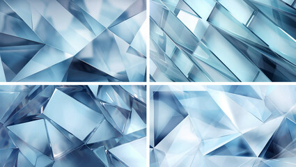 abstract background design crystal texture modern geometric blue pattern art wallpaper shape 