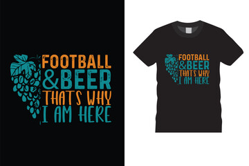 Football is My Favorite Season Football EPS Design. American football T shirt design, Rugby T shirt design.