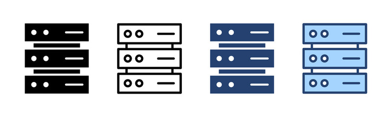 Database icon vector. database sign and symbol