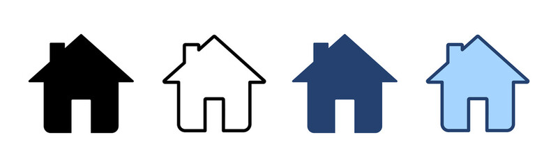 House icon vector. Home sign and symbol