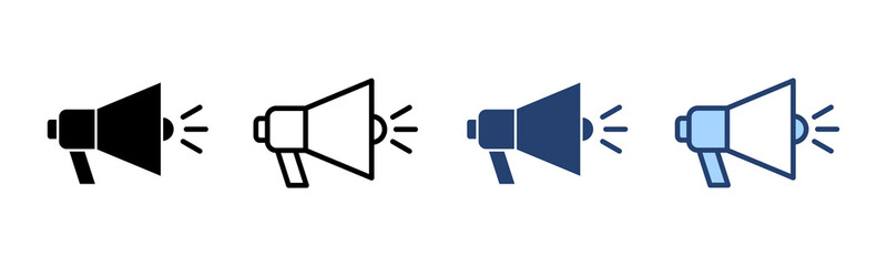 Megaphone icon vector. Loudspeaker sign and symbol