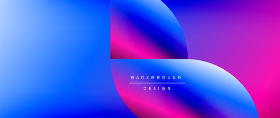 Circles and round shapes with gradients. Minimal abstract background, round geometric shapes, clean and structured design