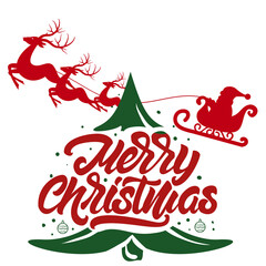 merry christmas lettering