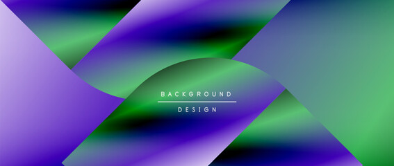 Circles and round shapes with gradients. Minimal abstract background, round geometric shapes, clean and structured design