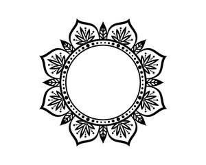 abstract floral frame