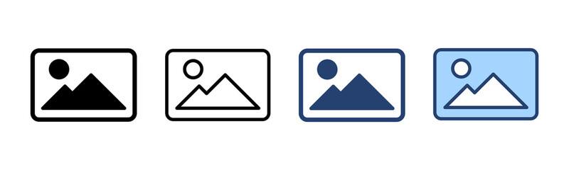 Picture icon vector. photo gallery sign and symbol. image icon