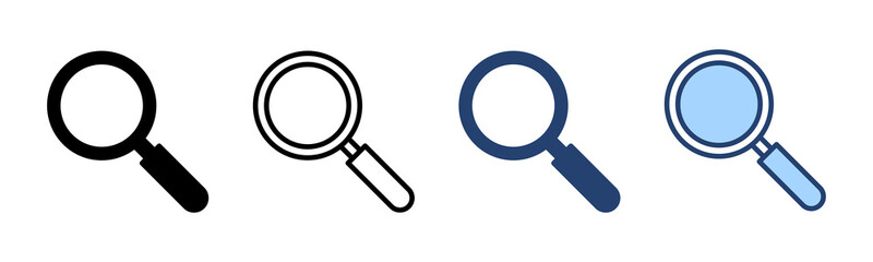 Search icon vector. search magnifying glass sign and symbol
