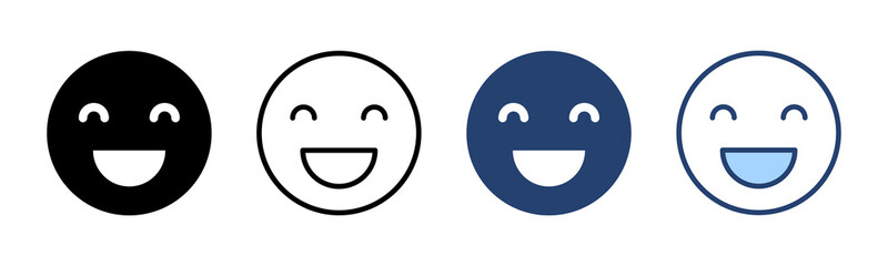 Smile icon vector. smile emoticon icon. feedback sign and symbol