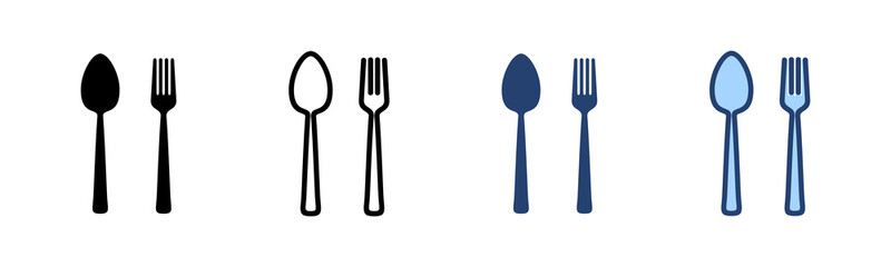 spoon and fork icon vector. spoon, fork and knife icon vector. restaurant sign and symbol