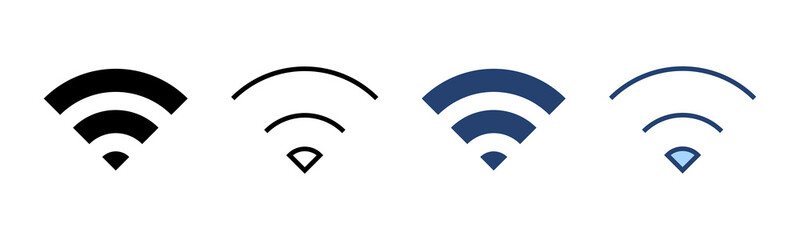 Wifi icon vector. signal sign and symbol. Wireless  icon