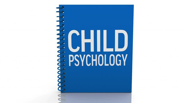 Child Psychology Book Manual Guide How to Help Children 3d Animation