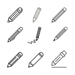 pattern with pencils. Edit icon vector. Pencil, Write icon symbol illustration