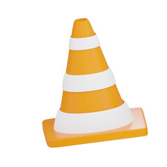 Traffic Cone 3d Icon Illustration