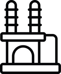 Cat tower post icon outline vector. Scratching kitty accessory. Household pet furniture
