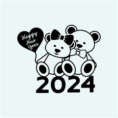 Happy New Year T-shirt Design, New year Design 