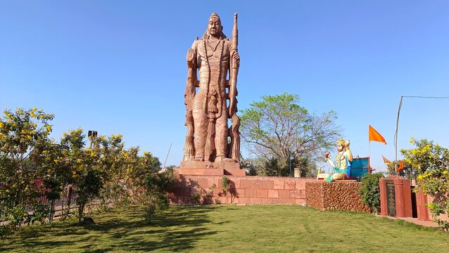Statue of God Shree Ram in Chandkhuri Chhattisgarh the home-land of his mother Kaushilya