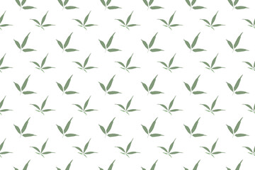 cannabis plant leaves as seamless pattern background