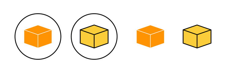 Box icon set for web and mobile app. box sign and symbol, parcel, package