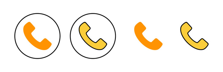 Call icon vector for web and mobile app. telephone sign and symbol. phone icon. contact us