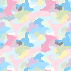 pastel color camouflage pattern | generative AI