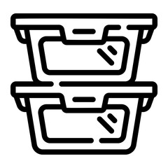 food container Line Icon