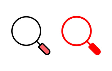 Search icon set illustration. search magnifying glass sign and symbol