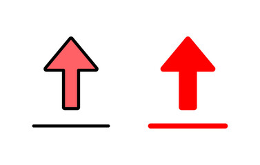 Upload icon set illustration. load data sign and symbol