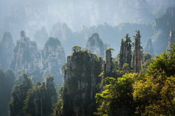 Imperial Pen Peak of Zhangjiajie. Located in Wulingyuan Scenic and Historic Interest Area (Wu Ling...