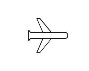 Aroplane journey icon vector symbol illustration
