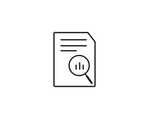 Audit document icon vector symbol design illustration 