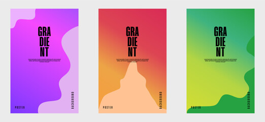 Collection of creative cover or poster concepts in modern minimalist style for corporate identity, branding, social media advertising, promos. Minimalist cover design